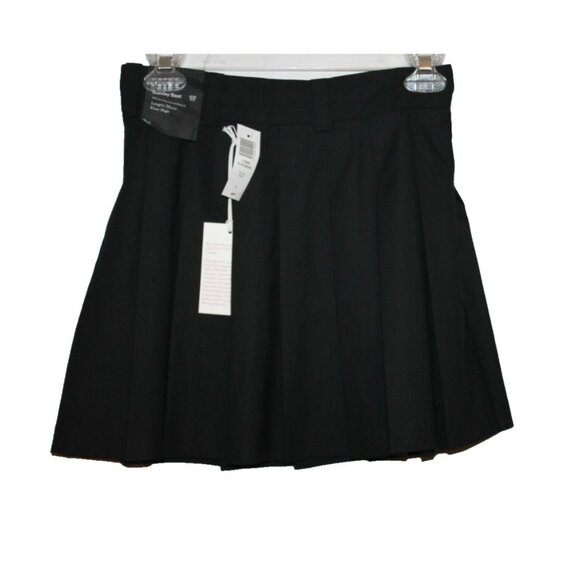 Sunday Best Womens Size 2 Back Zip Olive Pleated Micro Skirt High Rise Black NEW - Picture 1 of 2